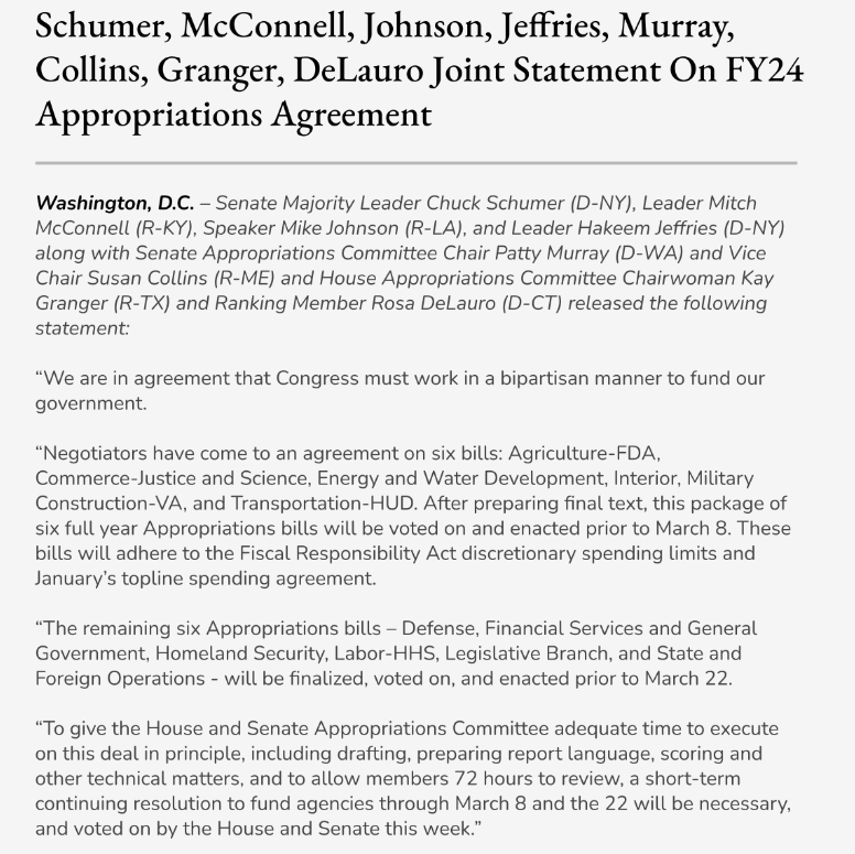 Congressional Leadership Agrees to Push Shutdown Worries Down the Road