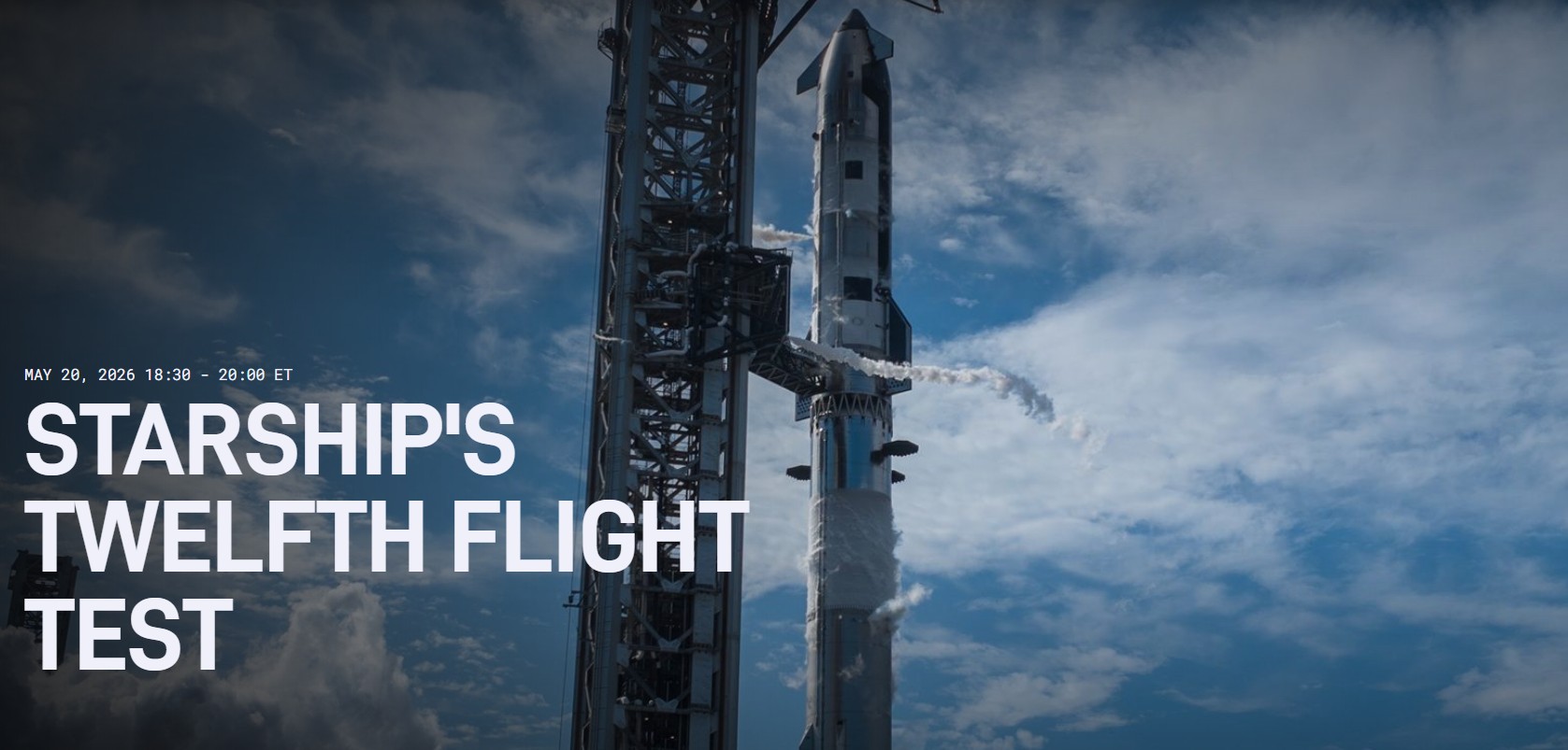 Starship V3 on the launch pad